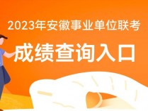 安徽蚌埠事业单位联考成绩查询2023官网入口