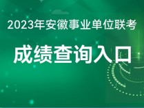 安徽人事考试网:蚌埠2023年事业单位笔试成绩查询官网